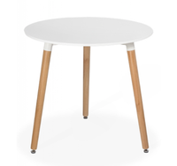 Masuta de cafea pentru living Rotunda MDF Alb 80 x 74cm - 1