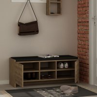 Dulap de pantofi cu banca Zulla Stejar 110x43x37 cm - 2