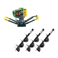 Set Motoburghiu Pamant - PARTNERPRO PPE1500, Putere 2.0 CP + 3 x burghie 100, 150, 200mm - 1