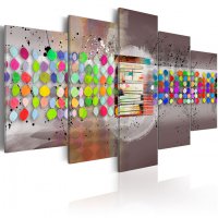 Tablou - abstract (polka dots) 100x50 cm - 1