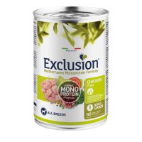 EXCLUSION Mediterraneo Monoprotein Pui pentru Câini, Conservă Hrană Umedă, 400g, XS-XL - 2
