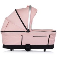 Carucior 3 in 1 pentru copii Chipolino Aurora Powder Pink, reversibil, spatar reglabil, cadru din aluminiu, suspensii, geanta, greutate admisa 22 kg - 7