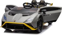 Masinuta electrica cu functie drift Lamborghini Huracan STO, putere 500W, 24V, bluetooth, gri - 1