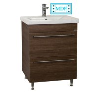 Set Baza front MDF si Lavoar seria 754, cu sertare, 60 cm, bambus - 1