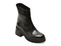 Ghete negre GRYXX 105358 din piele naturala lacuita - 1