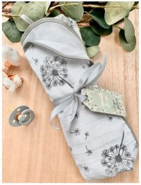 Muselina cu doua fete din bumbac 100x75 cm Dandelion - 1