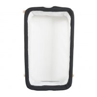 Patut pentru bebelusi Moni Kalinihta Premium Black 90x53x74 cm, cu suport pentru accesorii,plasa insecte si saltea inclusa, recomandat de la nastere pana la o greutate de maxim 11 kg - 1