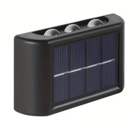 Lampa solara de perete LY 002 cu 6 LED-uri, IP65, impermeabila, lumina sus/jos - 1