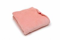 Paturica pufoasa de plus KidsDecor 100x120 cm din polyester Roz - 6