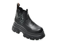 Ghete Negre GRYXX 59528 din Piele Naturala pentru Femei - 1