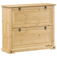 Dulap pentru Pantofi Corona, 99x32x85 cm, din Lemn Masiv de Pin - 1