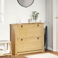 Dulap pentru Pantofi Corona, 99x32x85 cm, din Lemn Masiv de Pin - 3