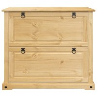 Dulap pentru Pantofi Corona, 99x32x85 cm, din Lemn Masiv de Pin - 4