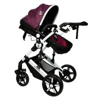 Carucior 2 in 1 reversibil  0-36 luni X2 Purple - 1