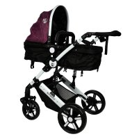 Carucior 2 in 1 reversibil  0-36 luni X2 Purple - 2
