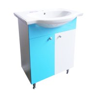 Masca chiuveta / lavoar baie Selena  55 cm  alb-bleu - 1