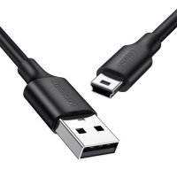 Cablu UGREEN US132 USB-A la miniUSB, 10W, 1m, Negru pentru Transfer si Incarcare - 1