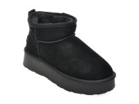 Ghete negre GRYXX 228520 din piele intoarsa pentru femei - 1