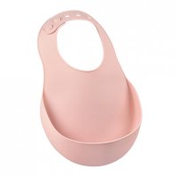 Baveta silicon Beaba Old Pink - 2