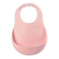 Baveta silicon Beaba Old Pink - 4