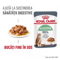 ROYAL CANIN Digest Sensitive Care Adult, hrană umedă pisici, confort digestiv, (în sos), 85g - 2