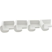 Set 4 aparatori moi pentru colturi Iso Trade alb - 3