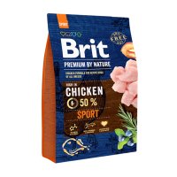 BRIT Premium By Nature Sport, hrana uscata pentru caini activi cu pui, 3kg - 1