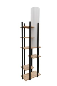 Lampadar Vogue - SRC Negru/Alb Natural - 3
