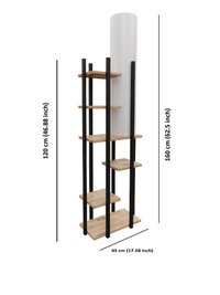 Lampadar Vogue - SRC Negru/Alb Natural - 4