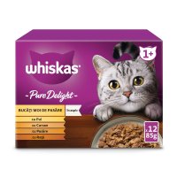 WHISKAS Pure Delight Pasăre, Hrană Umedă pentru Pisici în Aspic, Multipack 85g x 12 - 1