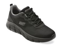 Pantofi sport SKECHERS BOBS B FLEX negri din material textil - 1