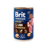 BRIT Premium By Nature, Miel cu Hrişcă, conservă hrană umedă fără cereale câini, (pate), 400g - 1