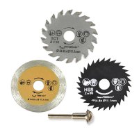 SET 3 Disc Lemn sau plastic  cu Tija 6mm - 1