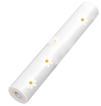 Folie de protectie pentru rafturi 45 x 300cm cu floricele albe - 1