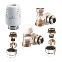 Set robineti pentru calorifer Ivar - cap termostatic, robinet termostatabil si robinet retur - 1