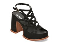 Sandale negre GRYXX 2698206 din material textil pentru vara - 1