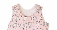 Sac de dormit copii 1.5 tog Baby Bear roz din bumbac 85 cm - 2
