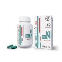Vetapro Arthroflex-in Faza 1, Suport Articulatii si Cartilaje Caini, 60 tablete - 1