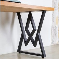 Set picioare masa metal, Homs , Negru,60X72 cm,30685 - 1