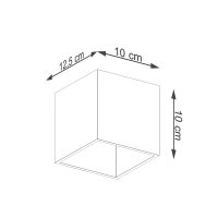 Aplica de Perete Quad Auriu 10x12.5x10 cm de la Sollux Lighting - 5