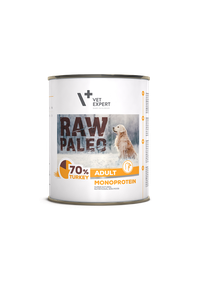 Raw Paleo, Conserva Monoproteica, Adult, Curcan, 800 g - 1