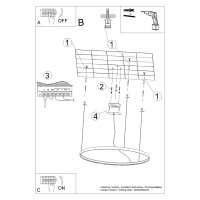 Candelabru LED Rio Auriu 4000K - 110x110x150 cm - 11