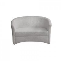 Canapea Cafenea Bucle, gri cu accente roz, dimensiuni 145x60x80 cm - 1