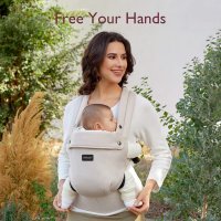 Marsupiu ergonomic si usor PureHug Cozy Khaki Momcozy - 3