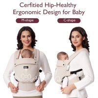 Marsupiu ergonomic si usor PureHug Cozy Khaki Momcozy - 5