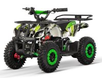 ATV electric pentru copii NITRO Torino Quad 1000W 36V 12Ah, Snowy tyres, grafiti green - 1