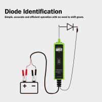 Tester Circuite Electrice Auto TopDiag P60, 6-30V, Diagnostic cu afisaj LCD, Detectie Scurtcircuit - 1