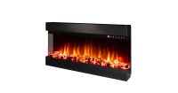 Semineu electric 3D de perete-incorporabil Dalas, 484x930x200 mm, 1500W - 5