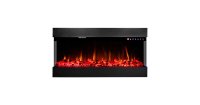 Semineu electric 3D de perete-incorporabil Dalas, 484x930x200 mm, 1500W - 6