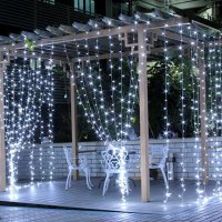 Instalatie LED Perdea pentru Craciun - Interior si Exterior, Diverse Dimensiuni si Culori - 1